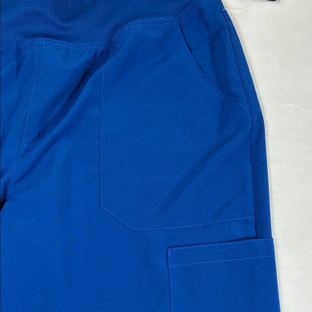 Dickies Blue V-Neck Scrub Top and Pants Set EDS Collection - Picture 7 of 11